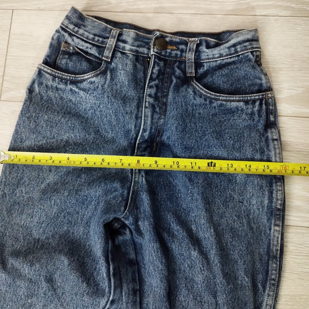 High Rise Blue Denim Jeans - Picture 8 of 11
